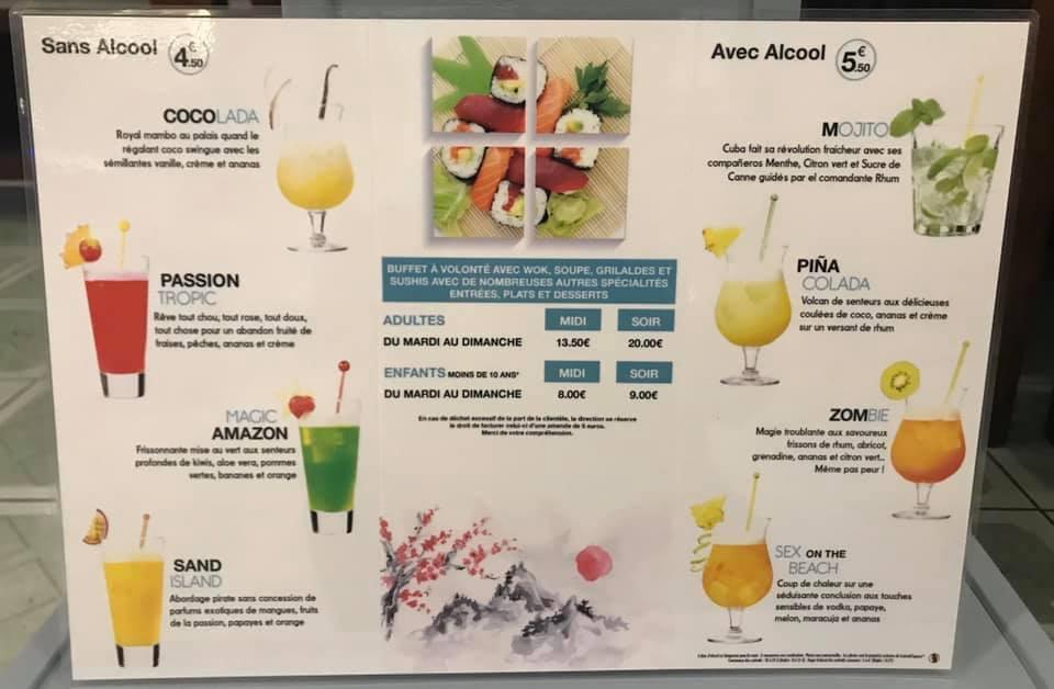 RESTAURANT WOK D'ASIE - Menu Image 1